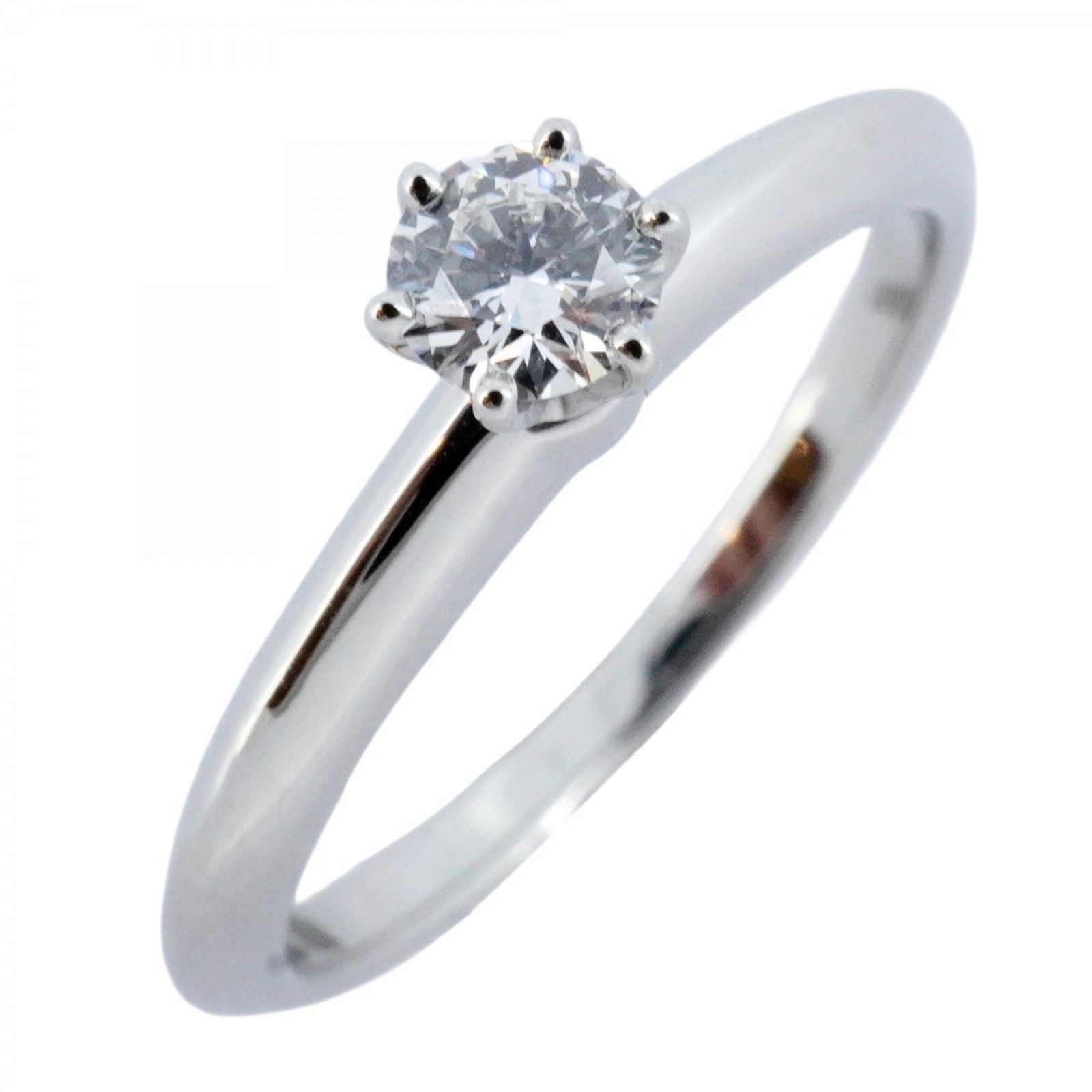 ティファニー Tiffany リング ソリティア 1 PD Pt 950 プラチナ ダイヤモンド 0 21 ct 11号レディース