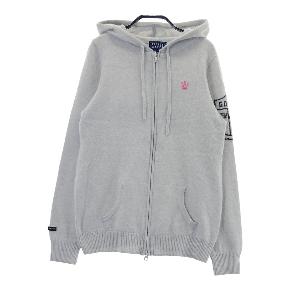 サイズ：1 PEARLY GATES パーリーゲイツ カシミヤ ニット ジップ