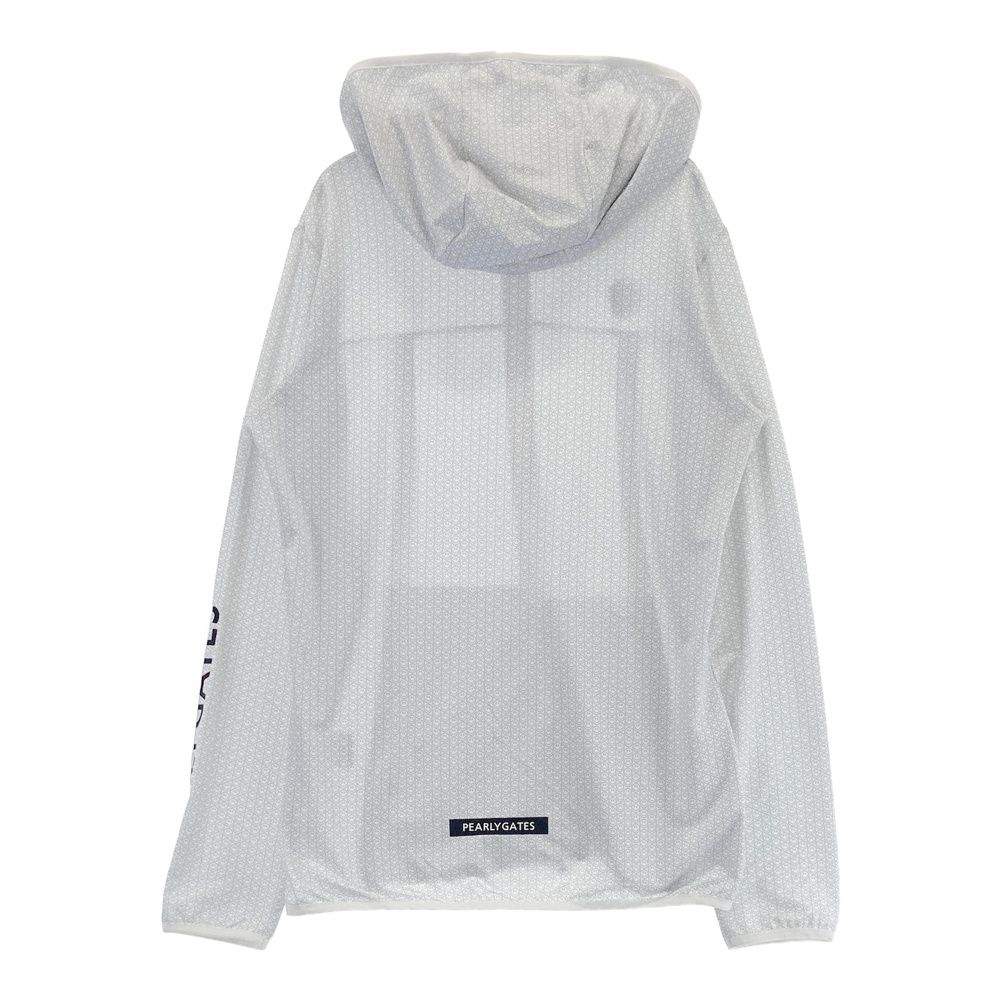 サイズ 2 PEARLY GATES パーリーゲイツ ジップパーカー ジャケット ニコちゃん スマイル総柄 ホワイト系 ゴルフウェア レディース ストスト