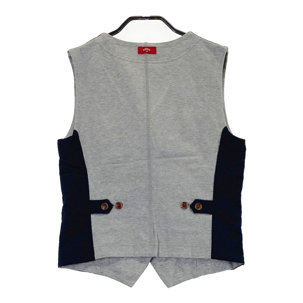 サイズ：M CALLAWAY キャロウェイ リバーシブル ベスト シアサッカー