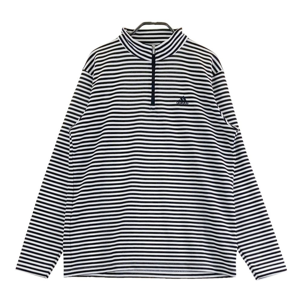サイズ：M ADIDAS GOLF アディダスゴルフ ハーフジップ長袖Tシャツ