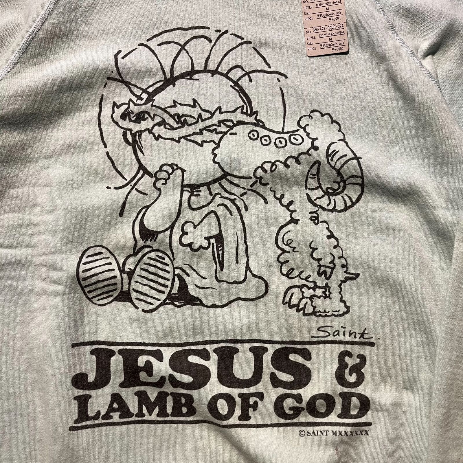 SAINT Mxxxxxx 23aw JESUS CREW NECK SWEAT M SAINT MICHAEL セント