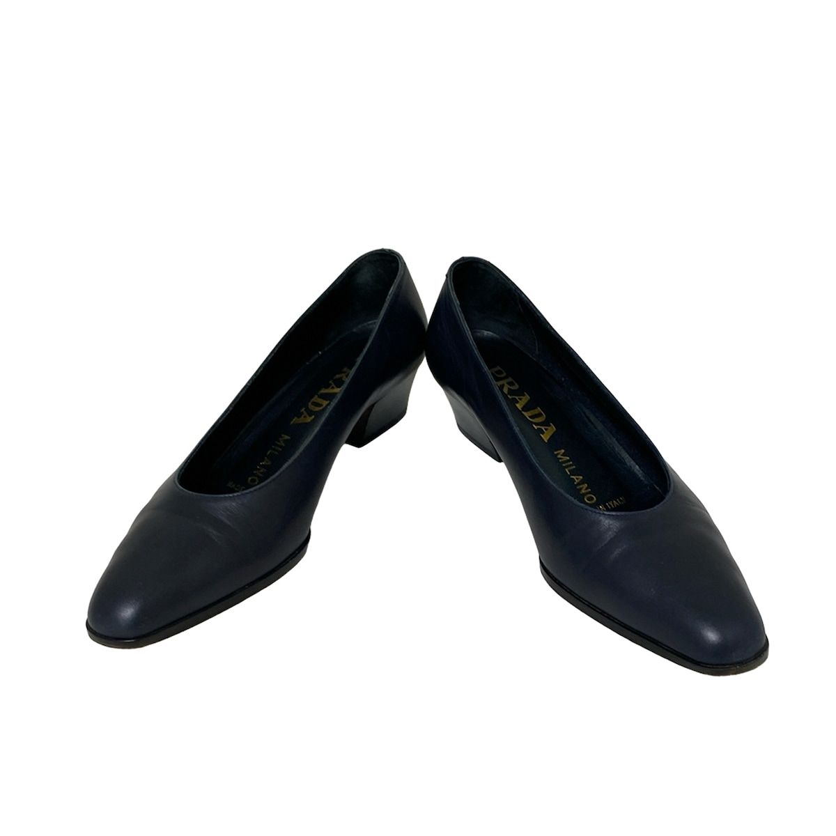 PRADA(プラダ) パンプス 351/2 レディース - ダークネイビー レザー