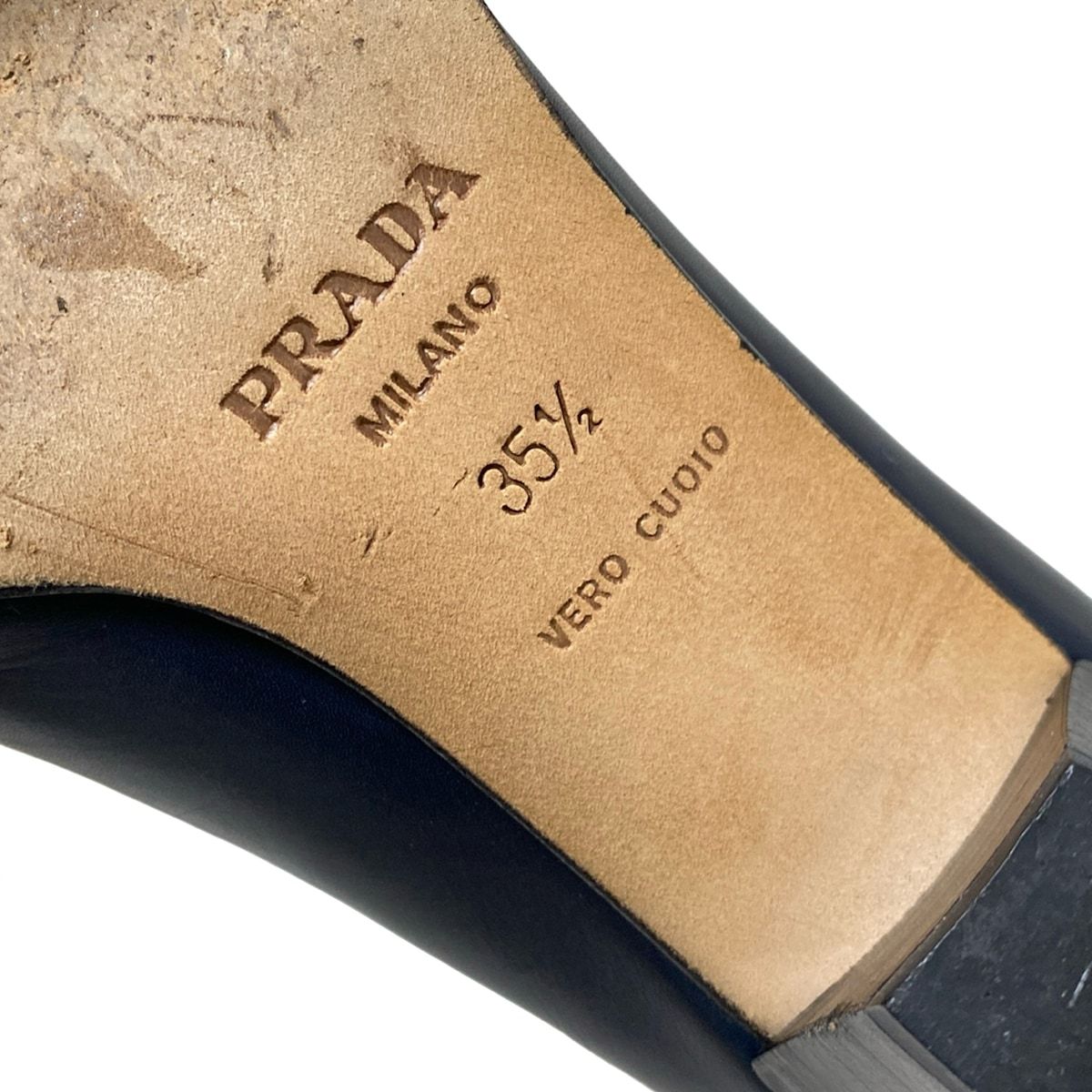 PRADA(プラダ) パンプス 351/2 レディース - ダークネイビー レザー