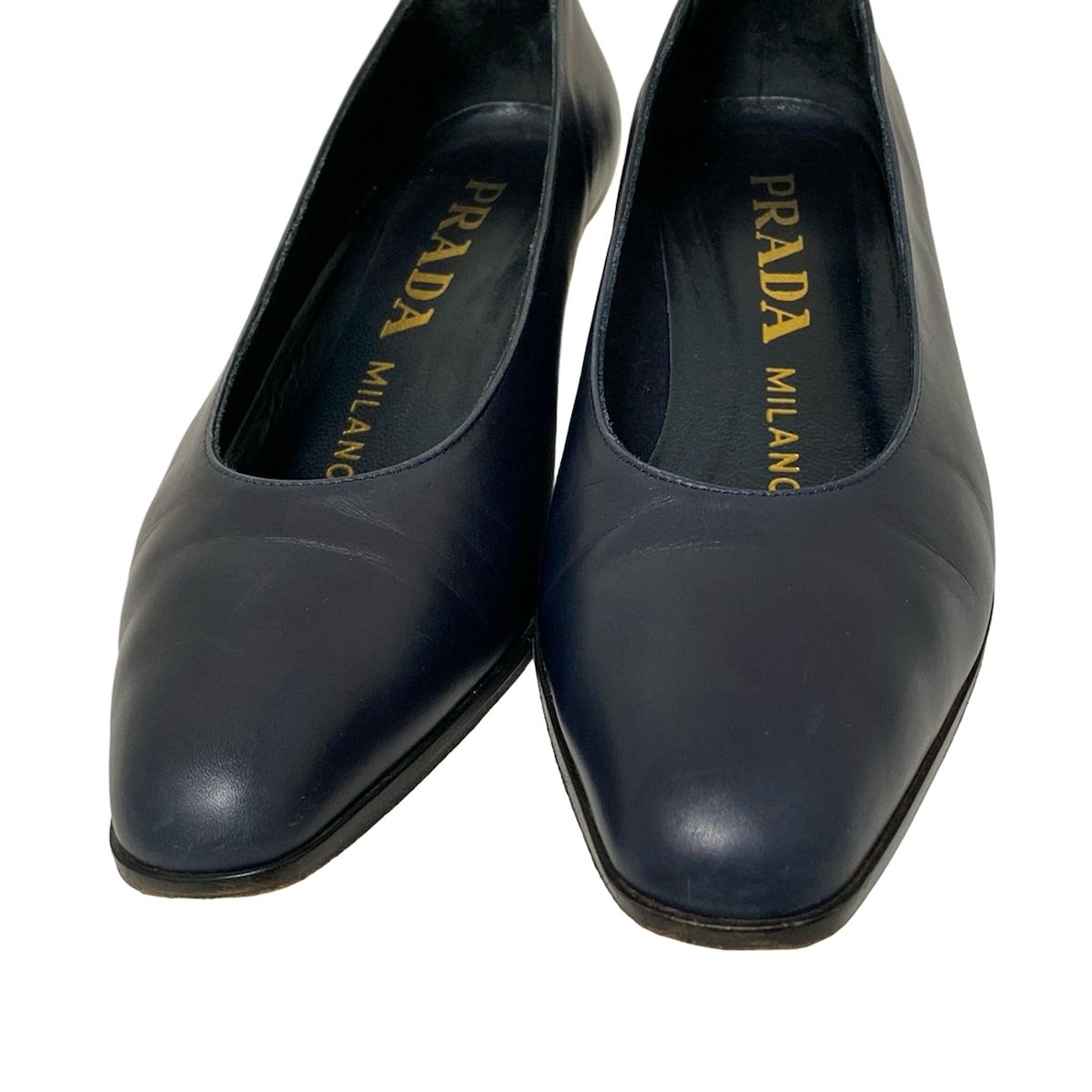 PRADA(プラダ) パンプス 351/2 レディース - ダークネイビー レザー