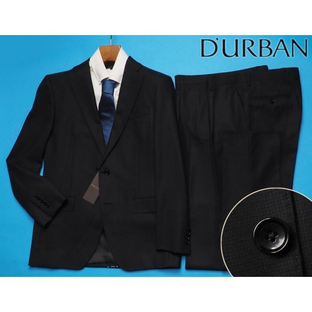 DURBANスーツ 新品 STUDIO by DURBAN ダーバン 秋冬総裏 Super100'S 艶感ウール100