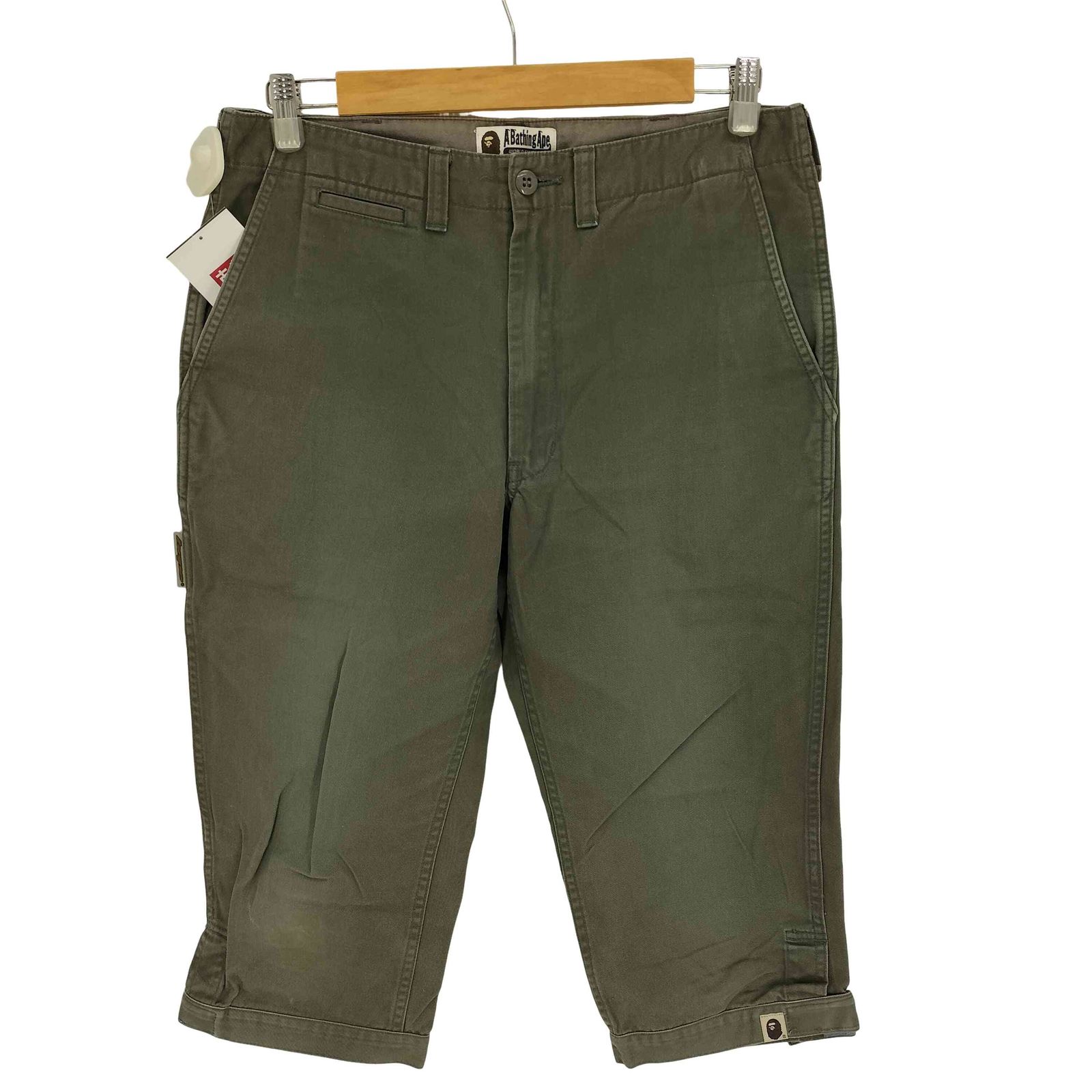 アベイシングエイプ A BATHING APE 90-00S 金タグ old クロップド チノ