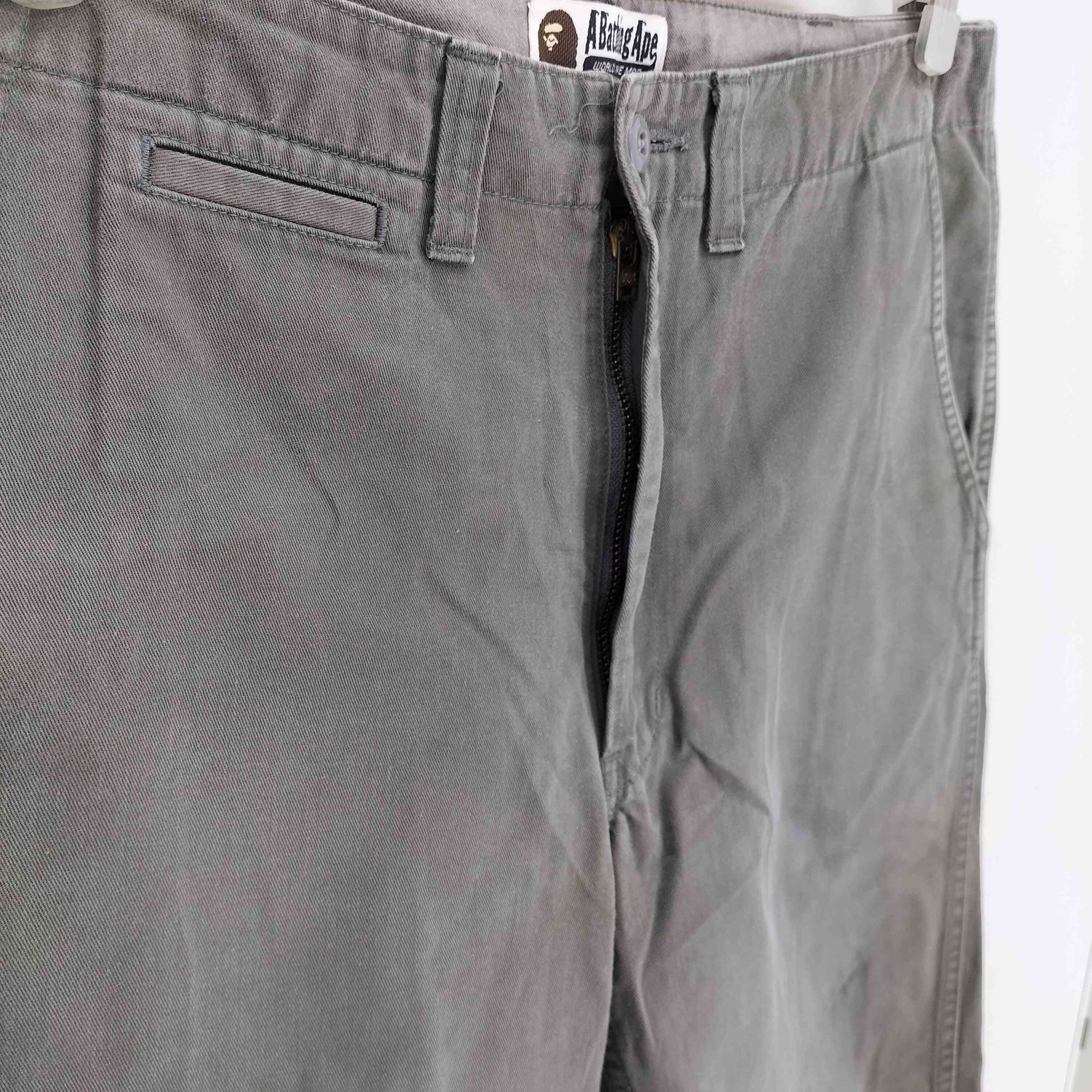 アベイシングエイプ A BATHING APE 90-00S 金タグ old クロップド チノ