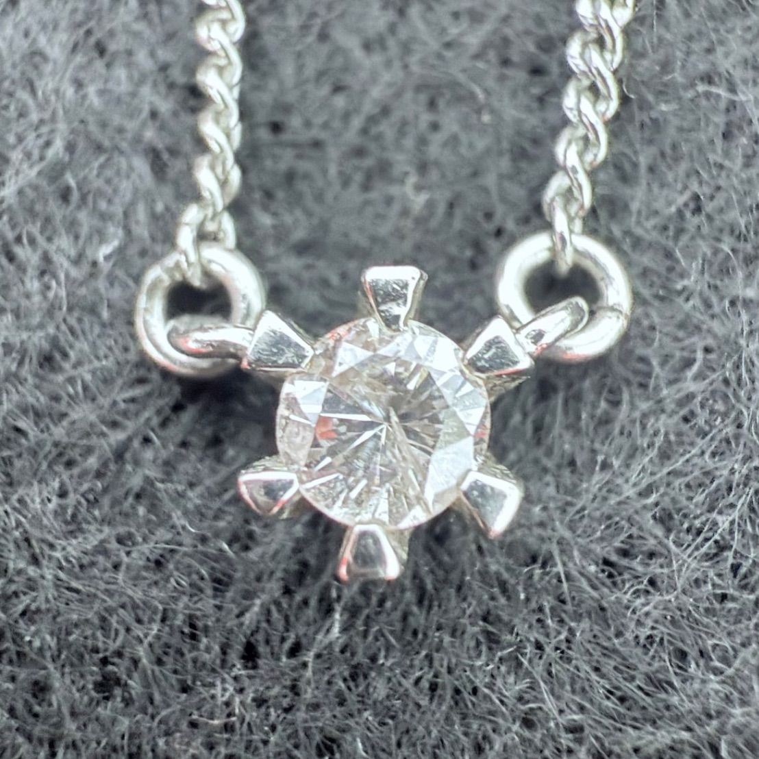 Pt850 ホールマーク ツバメマーク Pt 0.10 ペンダント ネックレス 2.71