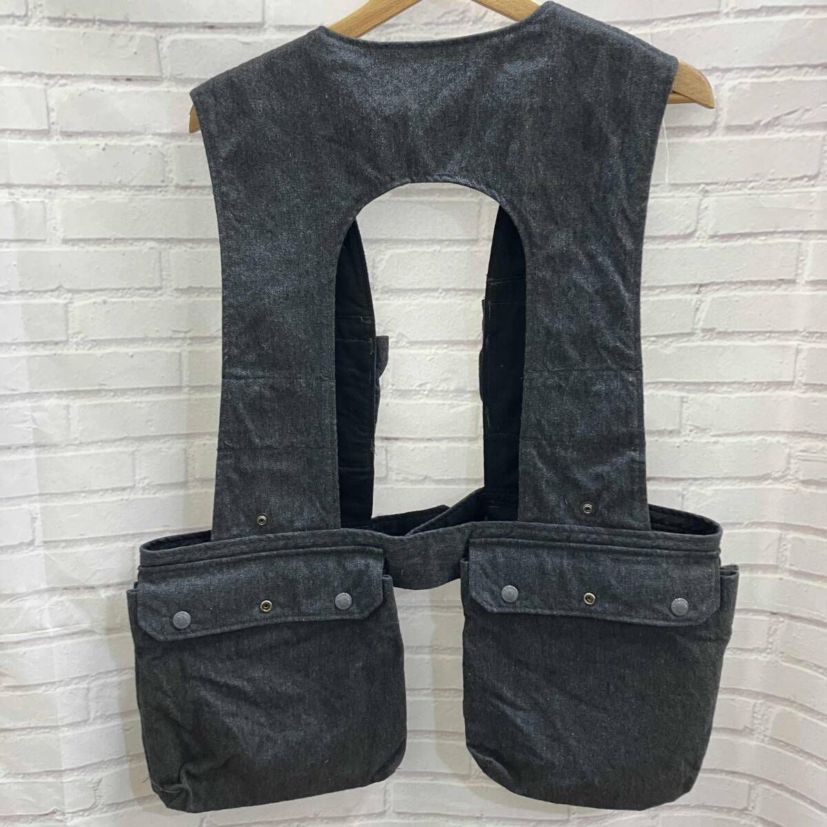 ENGINEERED GARMENTS エンジジアド ガーメンツ ベスト SHOOTING VEST WOOL グレー サイズM