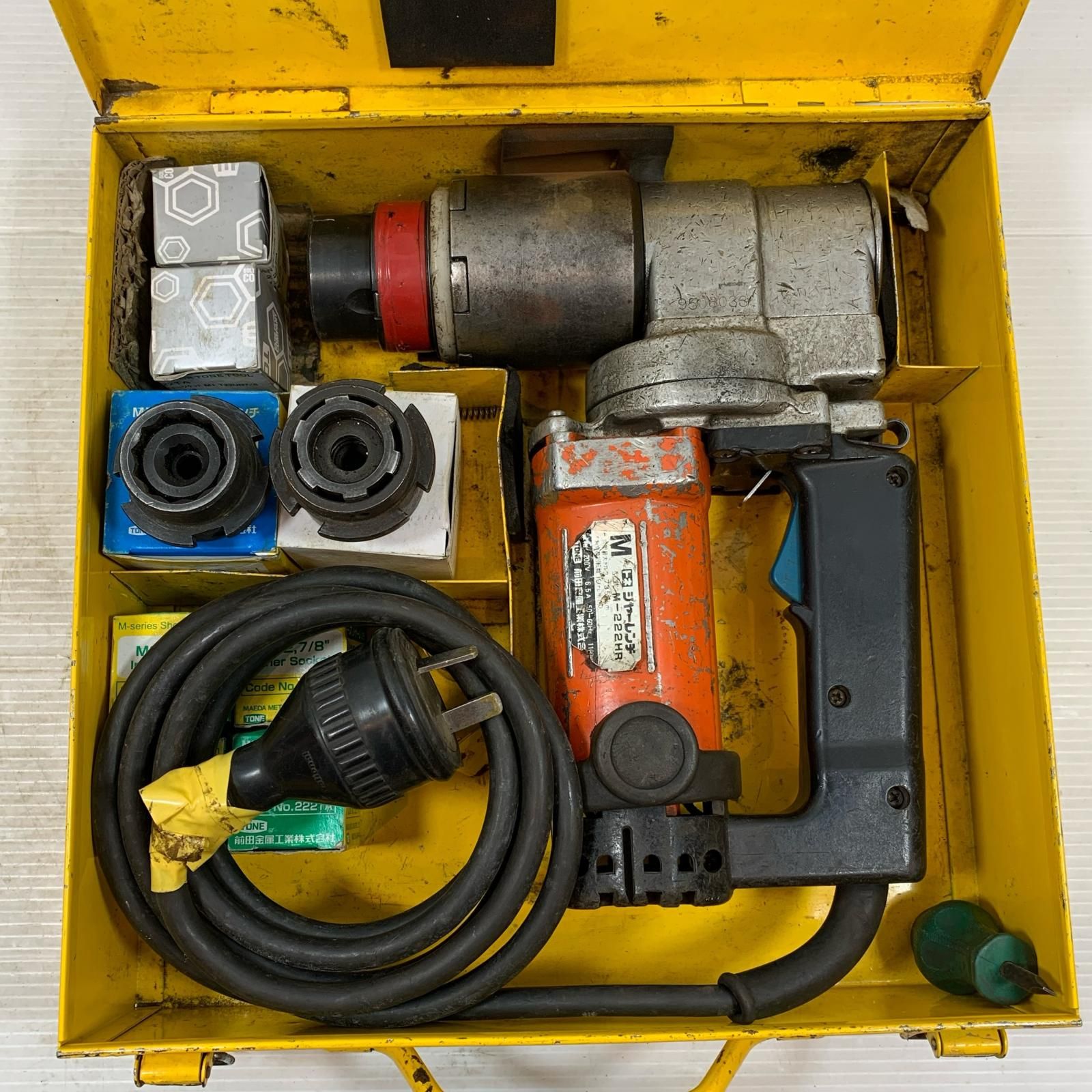 κκTONE トネ 締め付け工具 シャーレンチ コード式 200 v M-222 HR イエロー