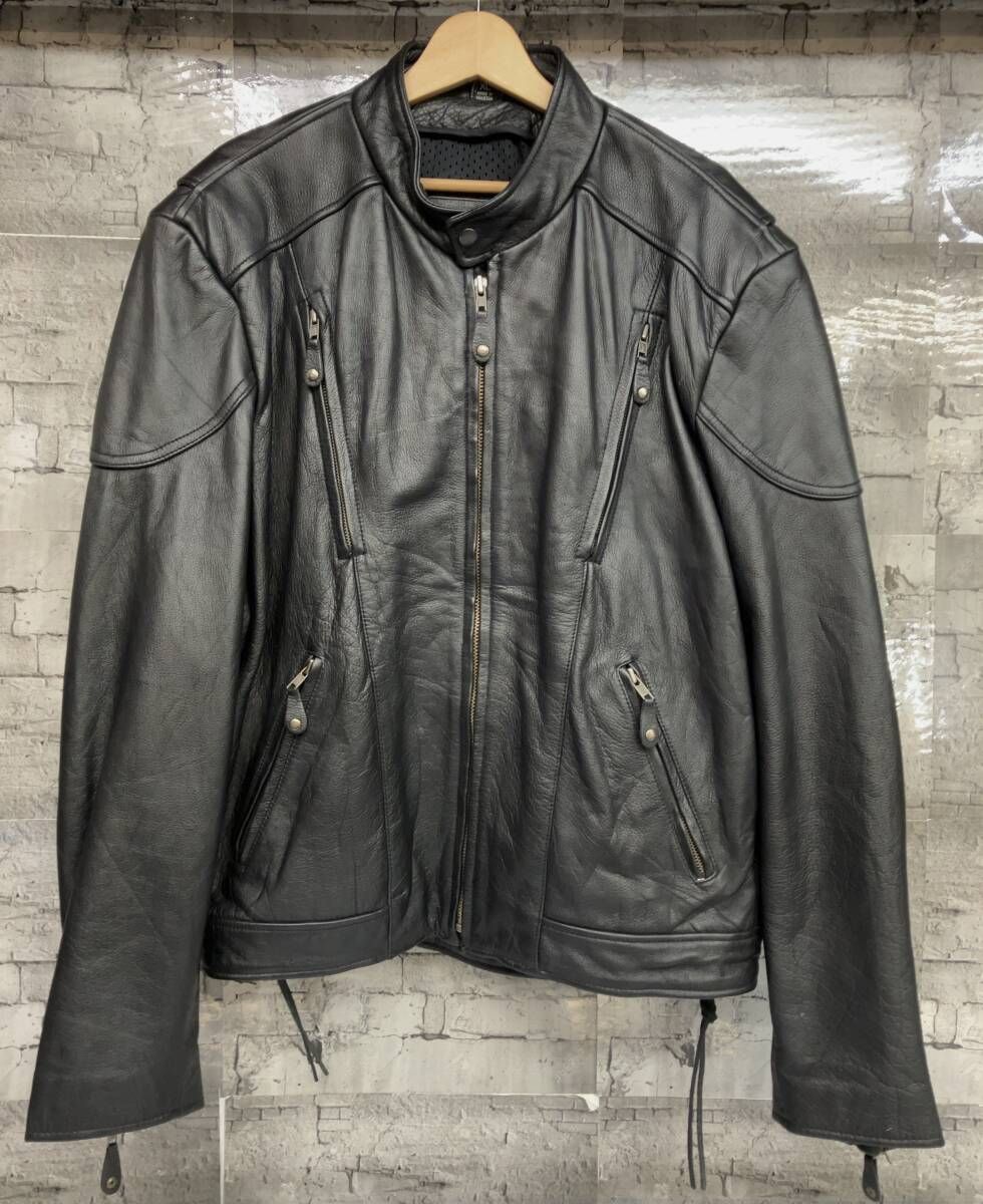 Wilsons Leather ウィルソンズレザー レザージャケット OPENROAD シボ革 ライナー欠品 サイズXL ブラック