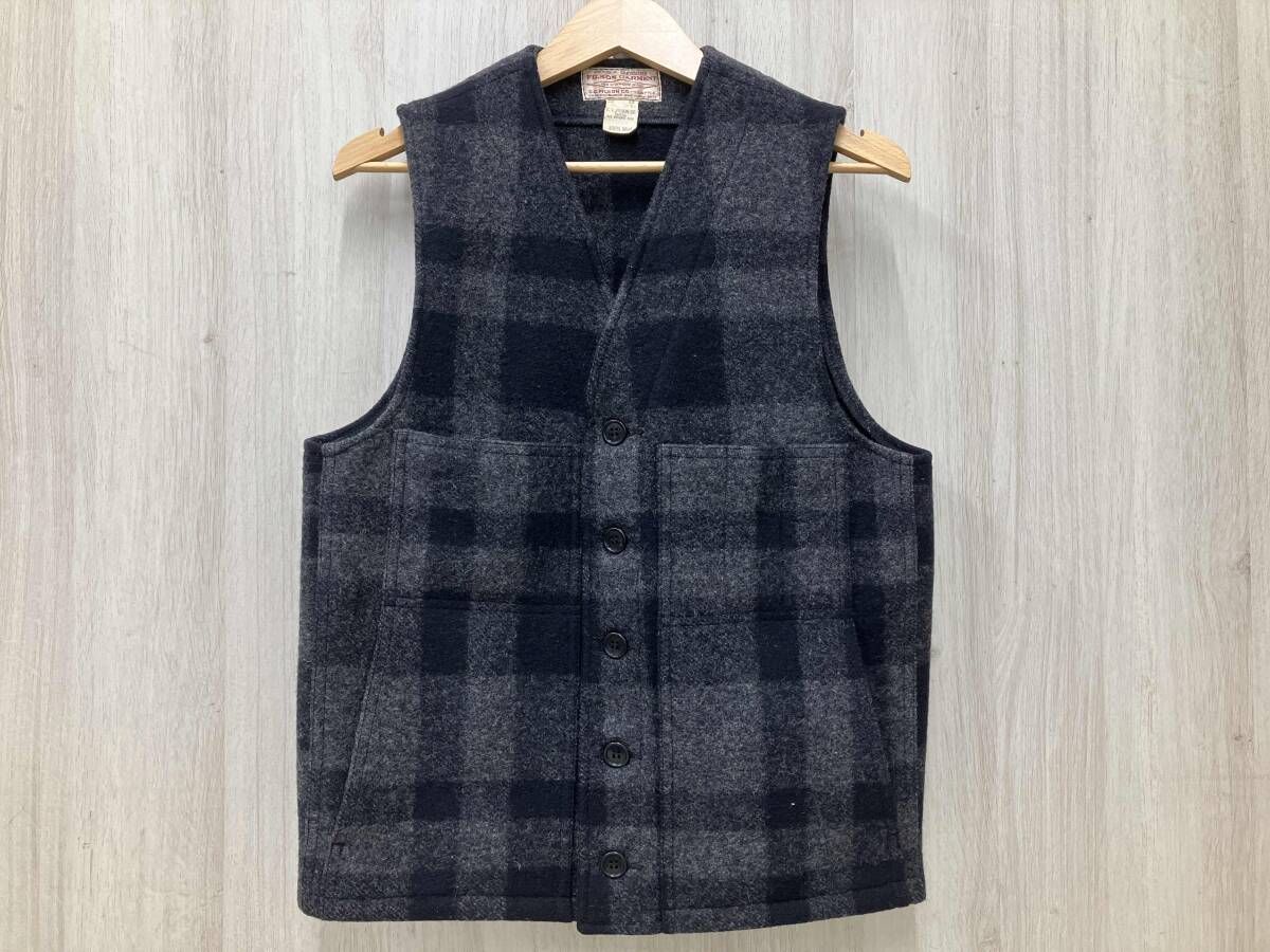 FILSON フィルソン ウールベスト サイズSP36 ブラック - メルカリ