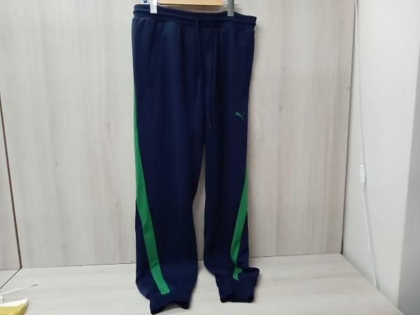 PUMA 綿パン Scyeコラボ T 7 TRACK PANTS 631579 86 ネイビー グリーン サイズL プーマ