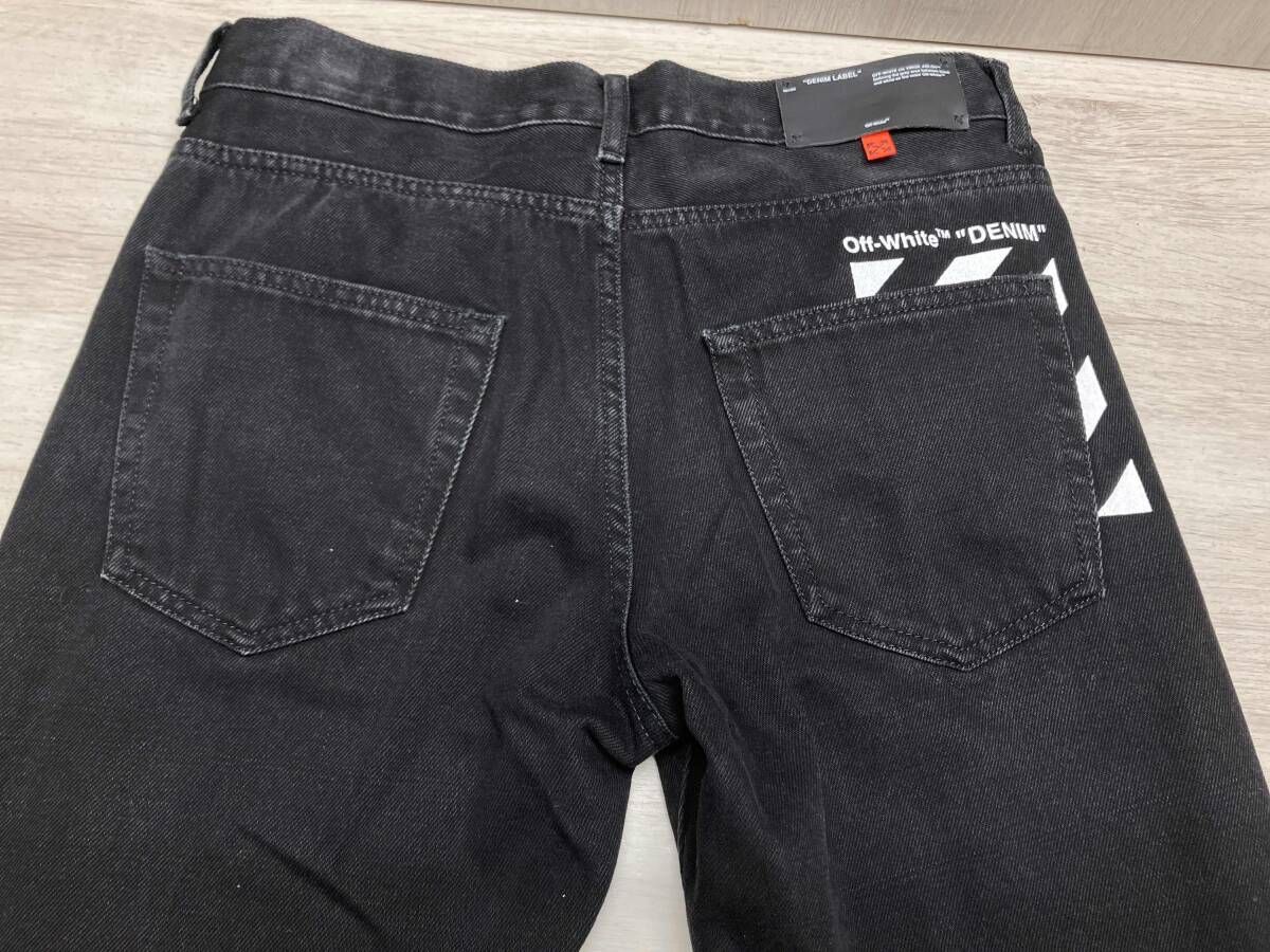 OFF-WHITE/オフホワイト OMYA011R20E54027 ブラックデニムパンツ