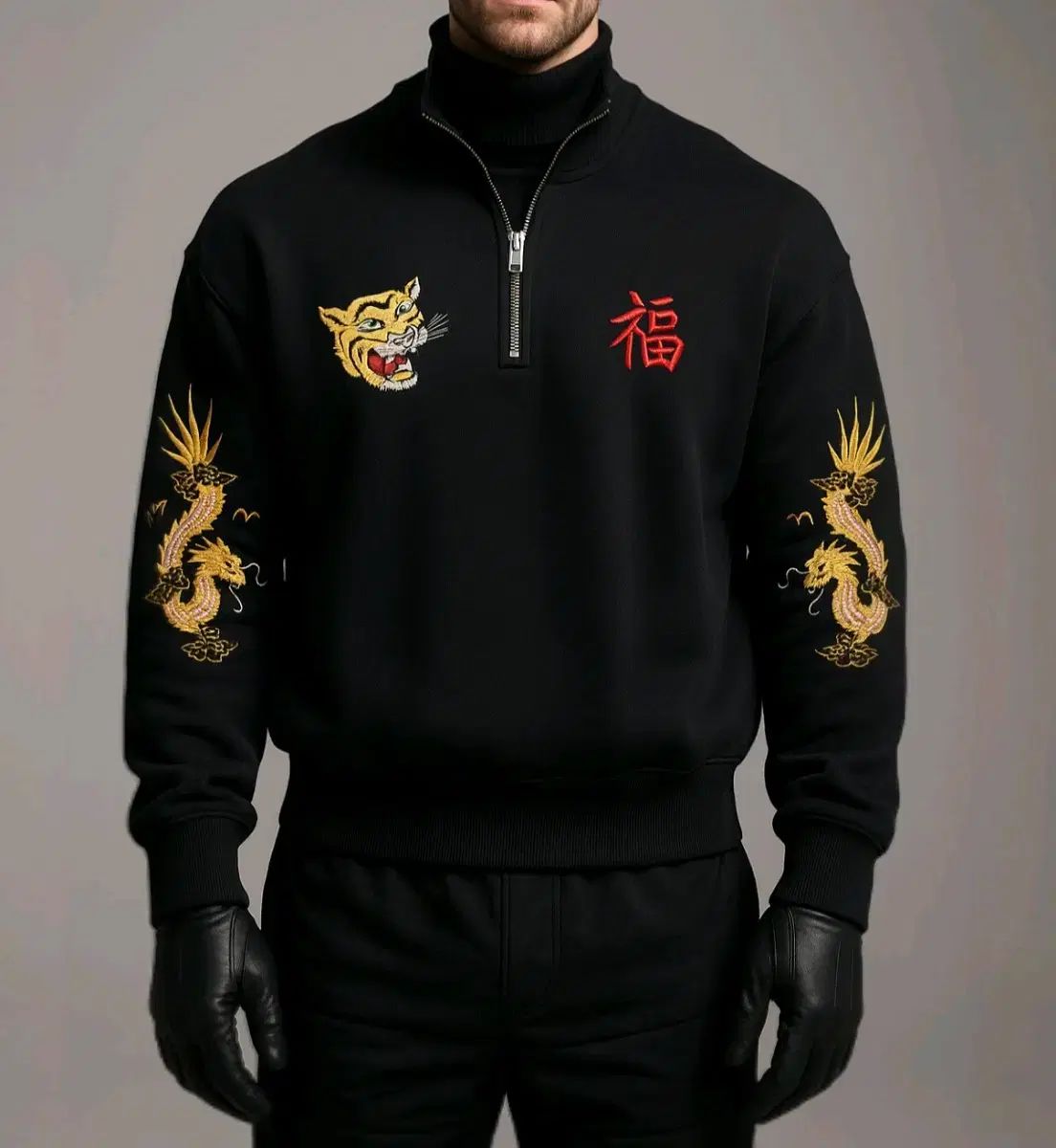 OUTSTANDING アウトスタンディング ハーフジップ スウェット(冬用)