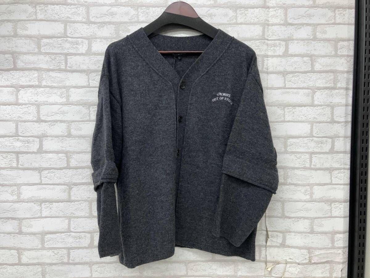 ALWAYS OUT OF STOCK BASEBALL KNIT CARDIGAN HA-024207218