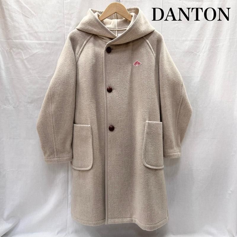 ダントン ウールモッサ ウールフードコート ウールコート ロングコート