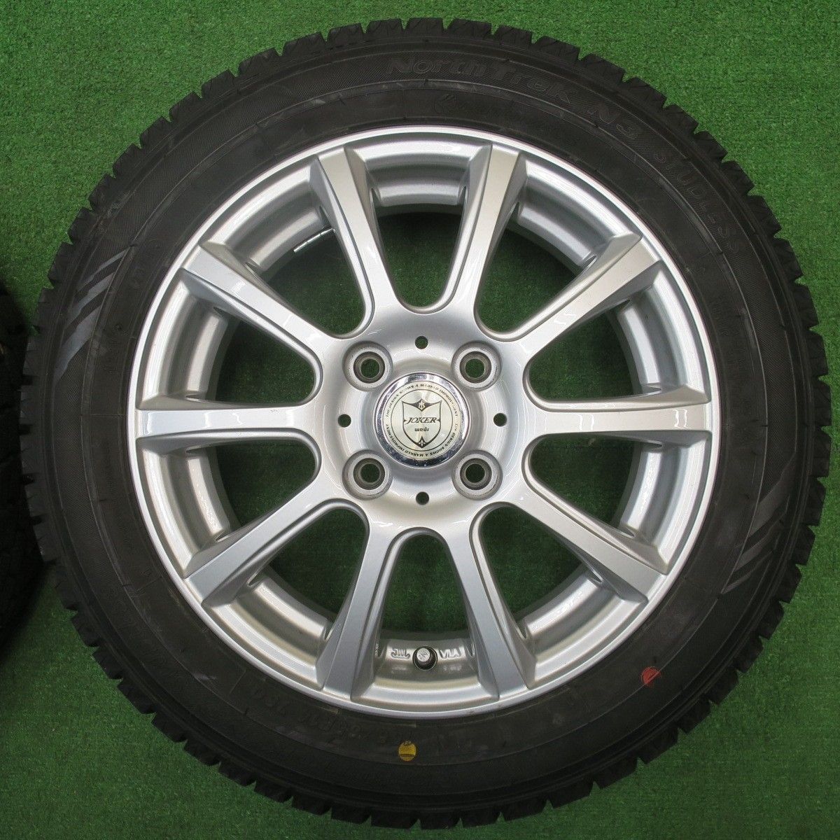 バリ溝 キレイ 9 5分 スタッドレス 155 65 R 14 オートバックス ノーストレック N 3 JOKER ジョーカー 14インチ PCD 100 4 H ス