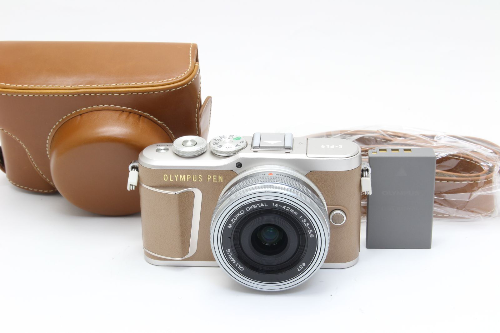 AB OLYMPUS オリンパス PEN E PL 9 ブラウン 14 42 mm EZ レンズキット ショット数4255回 初期不良 無料