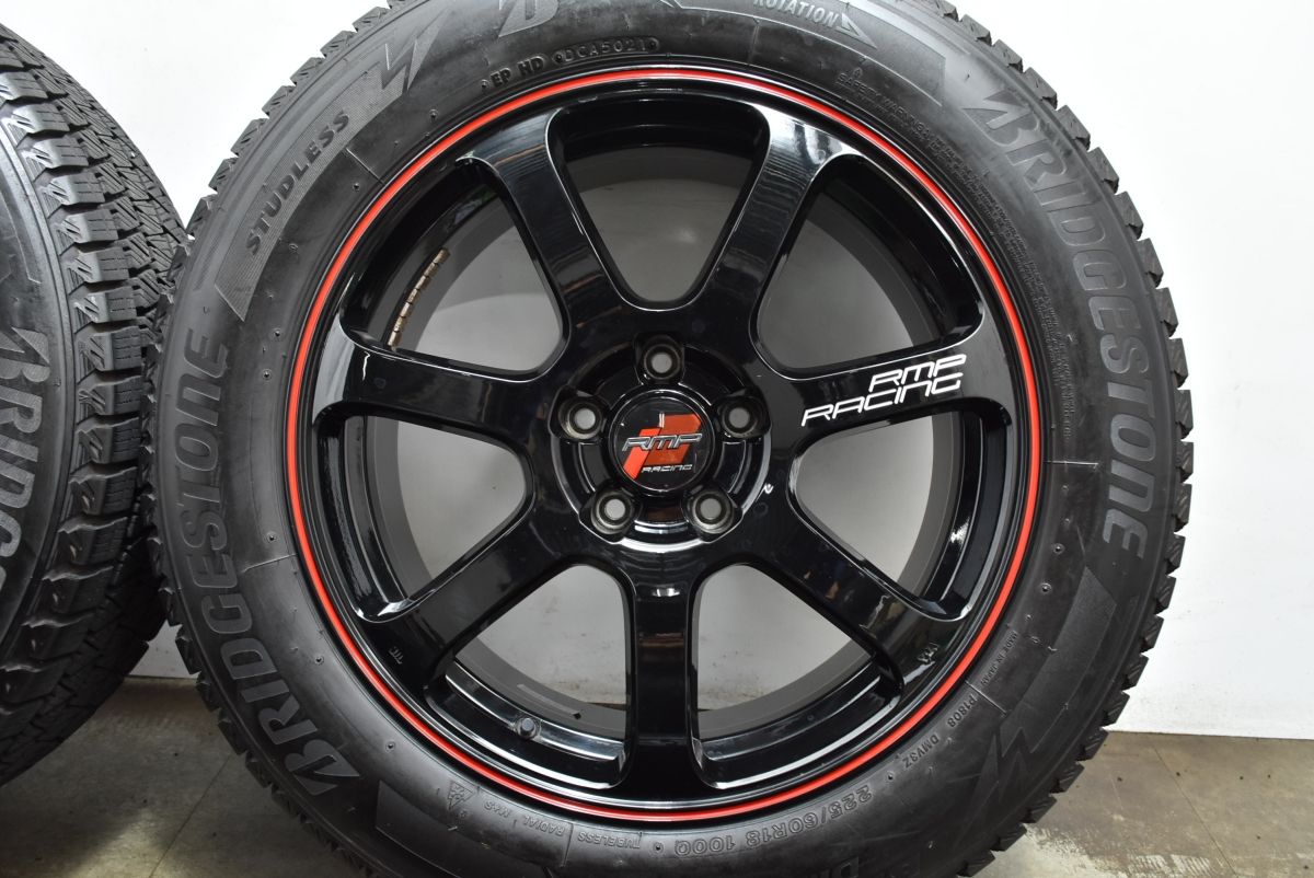 使用僅か RMP Racing R 07 18 in 8 J 45 PCD 114 3 ブリザックDM V 225 60 レクサスNX ハリアー RAV 4 T 32エクストレイル CX 5 18インチ タイヤ ホイールセット タイヤ ホイール