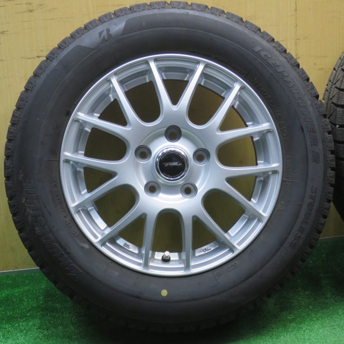 ②【在庫限り・送料無料‼️】195/65R15 ブリヂストン アイスパートナー2 バリ溝！23年！キレイ！ほぼ10分☆スタッドレス 195/65R15