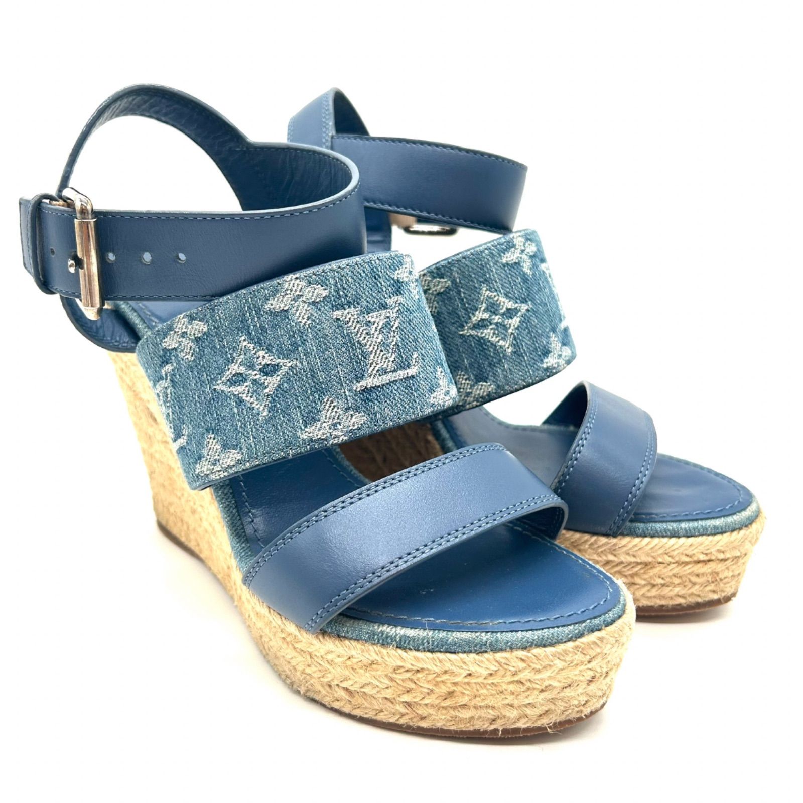 LOUIS VITTON ルイ・ヴィトン サンダル モノグラム デニム スター