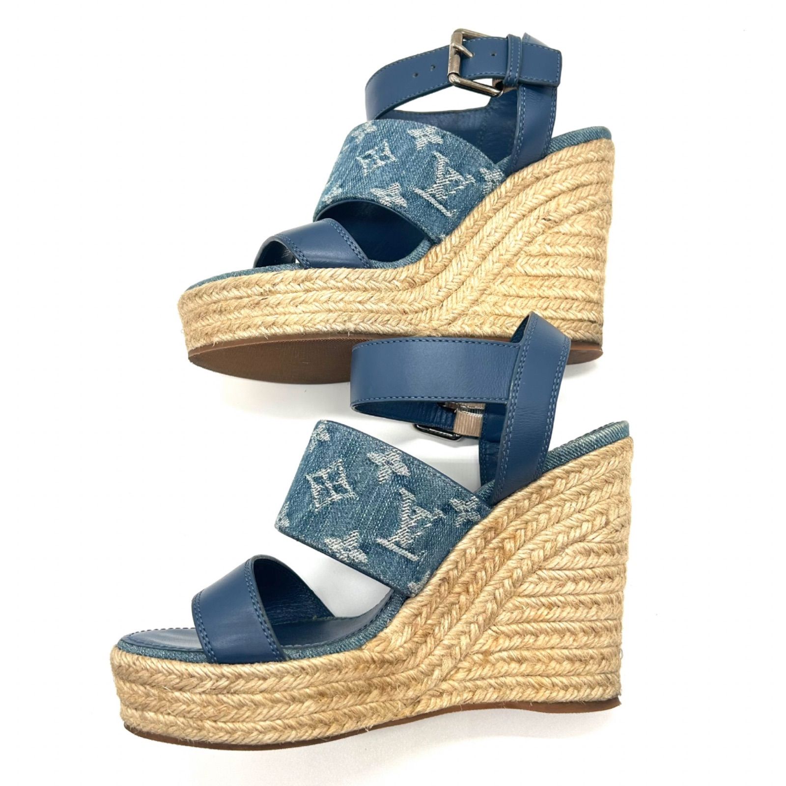 LOUIS VITTON ルイ・ヴィトン サンダル モノグラム デニム スター