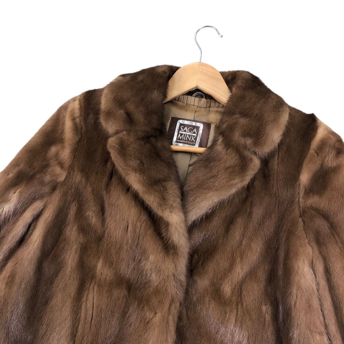 着丈70cm サガミンク デミバフミンク ファーコート ミンクコート