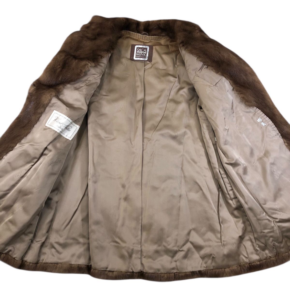 着丈70cm サガミンク デミバフミンク ファーコート ミンクコート