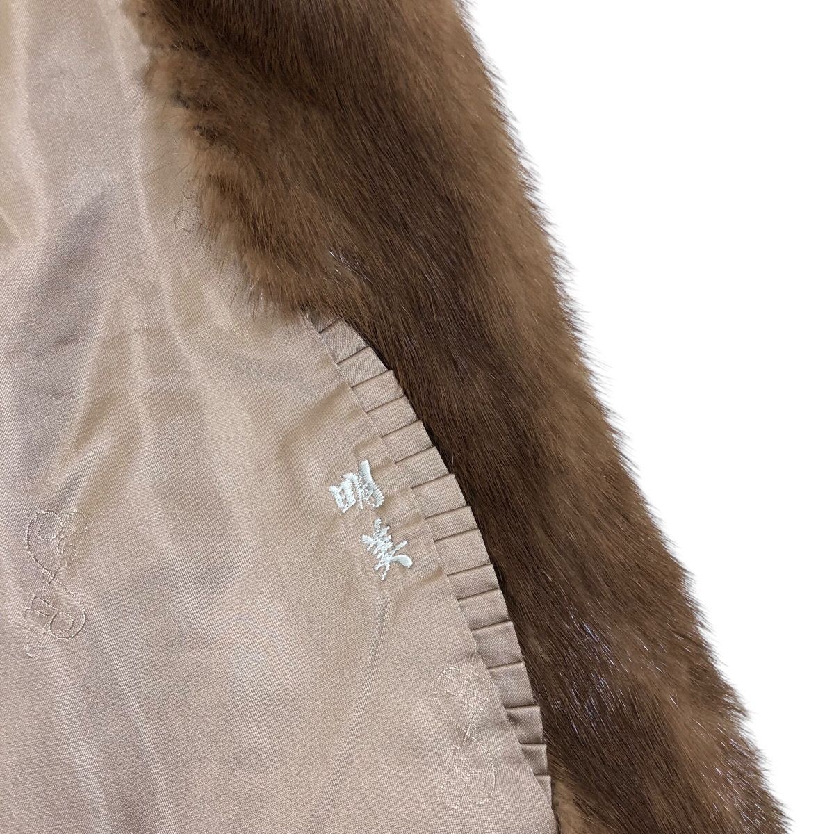 着丈70cm サガミンク デミバフミンク ファーコート ミンクコート