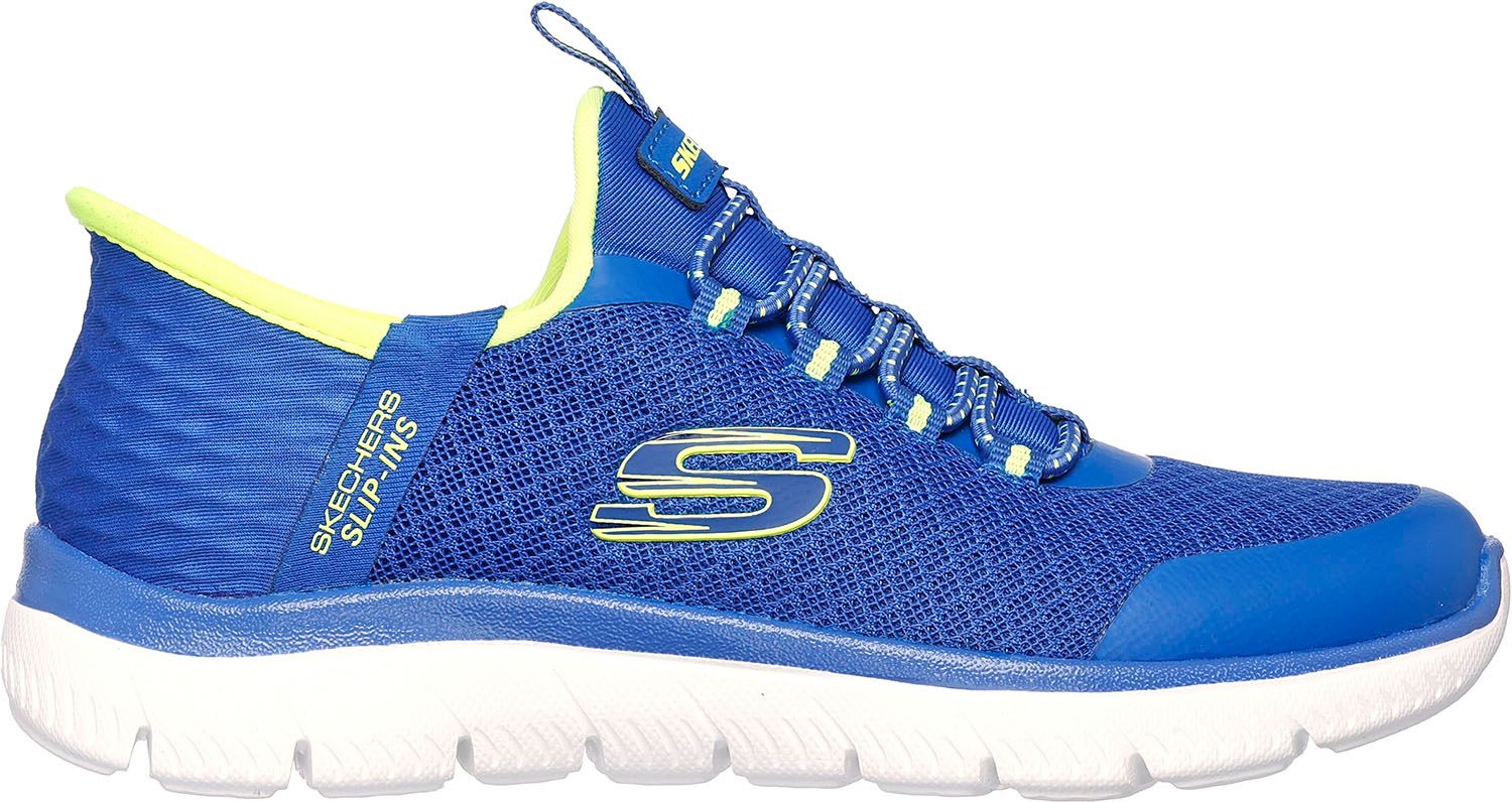スケッチャーズ SKECHERS サミッツ ハイ レンジ ボーイズ SUMMITS-HIGH RANGE ハンズフリー スリップインズ スニーカー 靴 シューズ クッション性 スリッポン キッズ  403833L BLLM ブルー 18.5