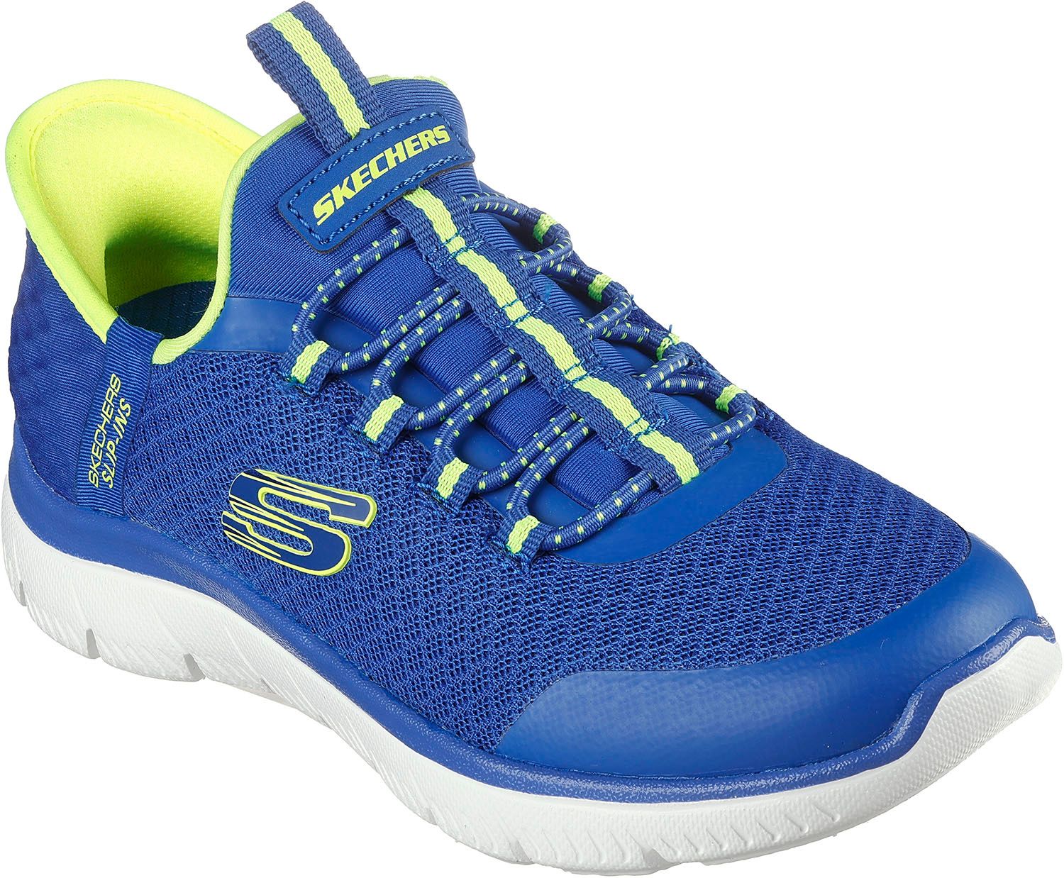 スケッチャーズ SKECHERS サミッツ ハイ レンジ ボーイズ SUMMITS-HIGH RANGE ハンズフリー スリップインズ スニーカー 靴 シューズ クッション性 スリッポン キッズ  403833L BLLM ブルー 18.5