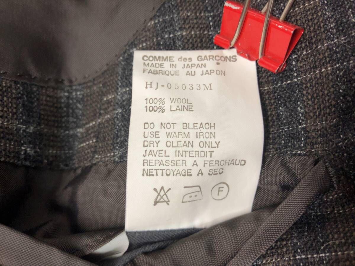 COMME des GARCONS コムデギャルソン テーラードジャケット ウール HJ