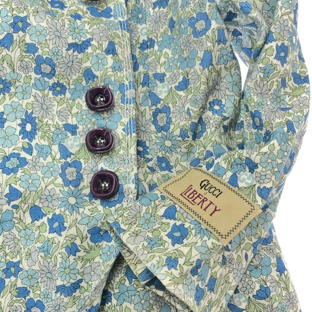 GUCCI LIBERTY 花柄 刺繍 ワンピース グッチ リバティ コラボ GUCCI×LIBERTY グッチ×リバティ 花柄ワンピース サイズ:4(110/56