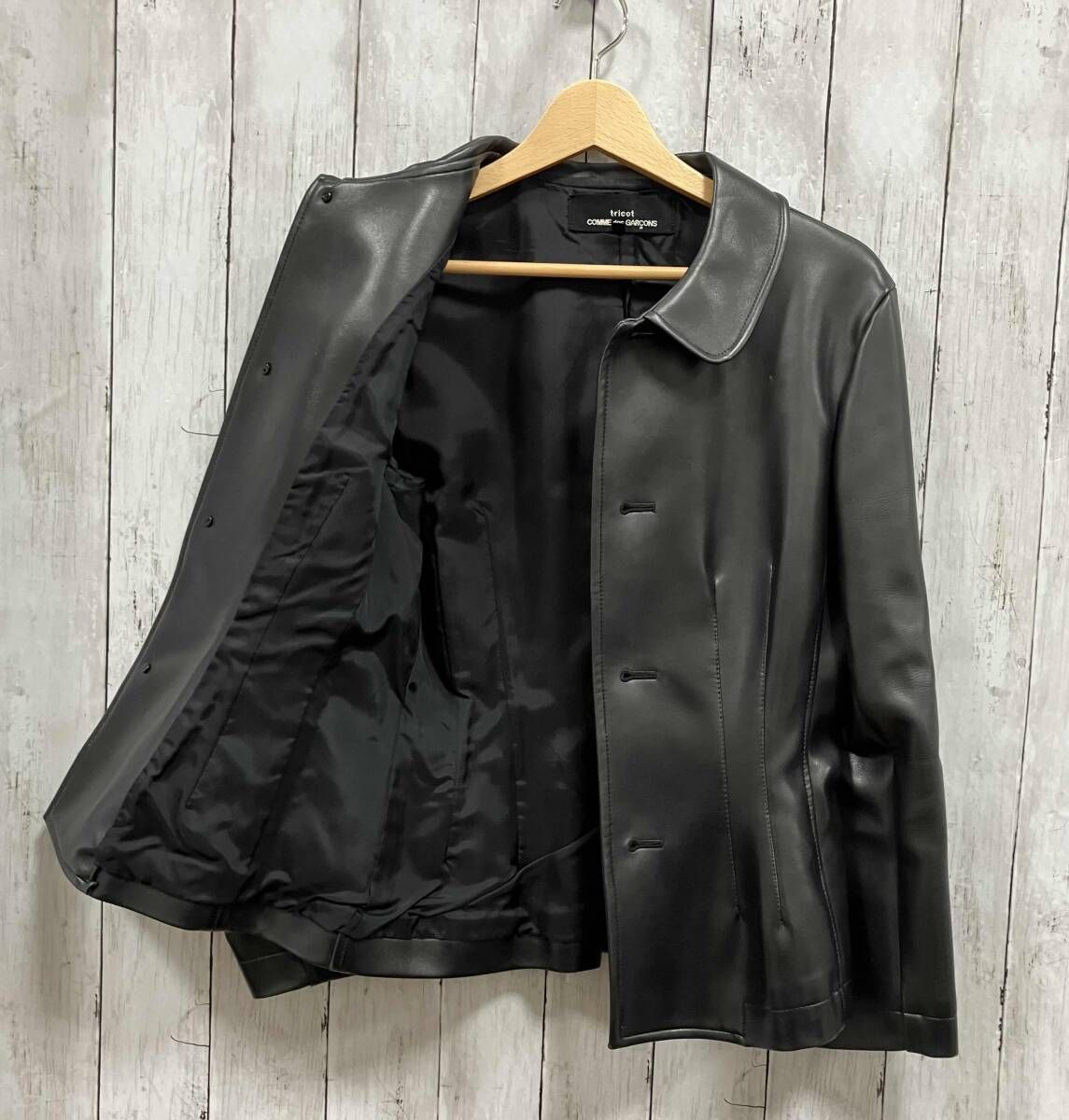 TRICOT COMME des GARCONS／その他ジャケット／91AW／フェイクレザー