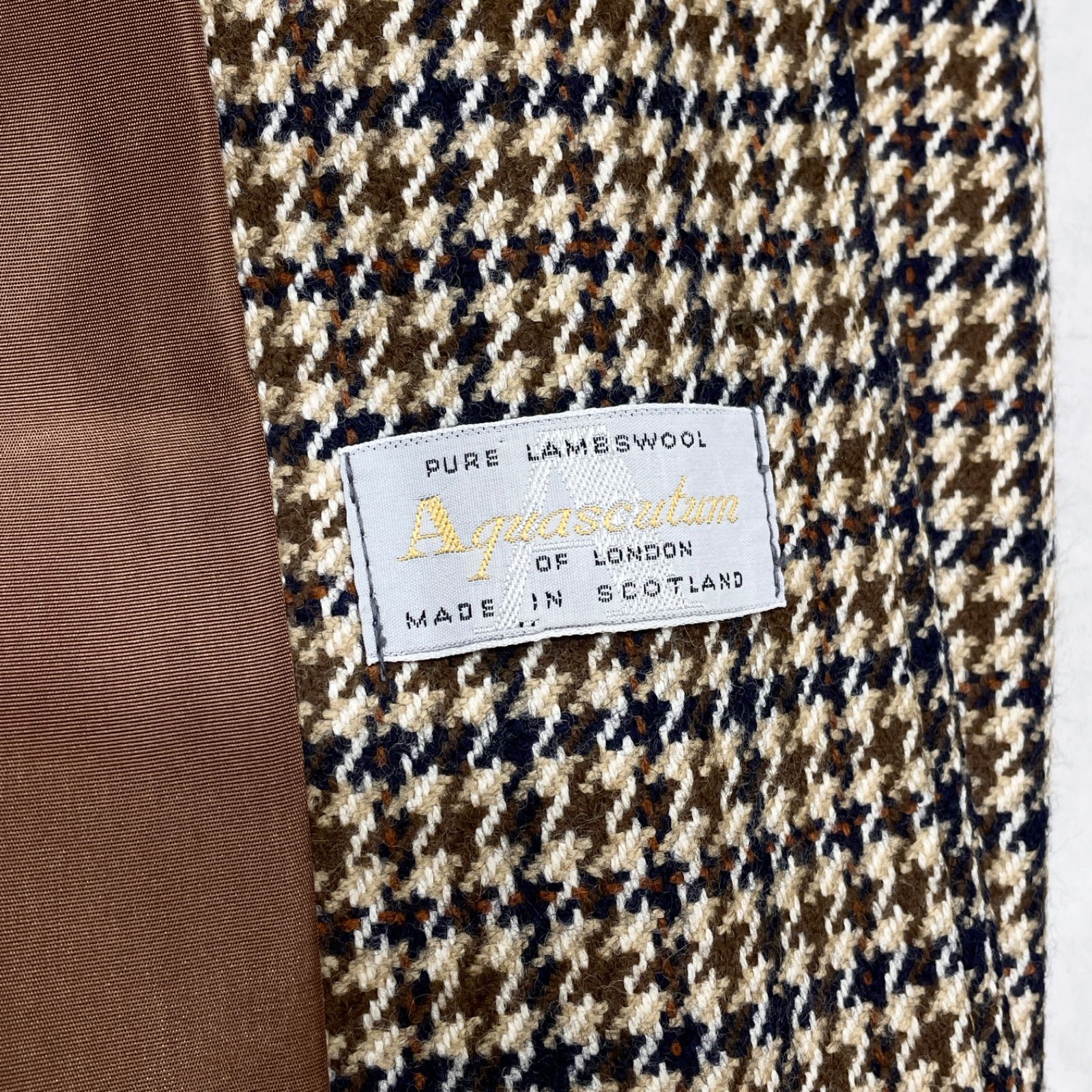 Aquascutum アクアスキュータム セットアップ チェック柄 プリーツ