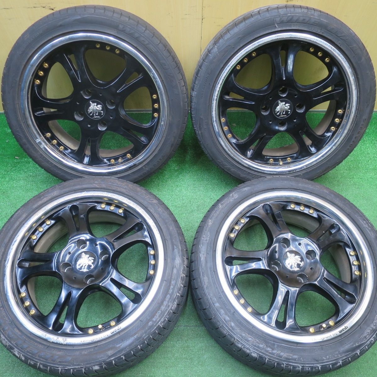 バリ溝 9分 Kranze Cerberus 215 45 R 17 ファイアストン ファイアホーク ワイドオーバル クレンツェ ケルベロス 17インチ PCD 114 3 4 H ノ