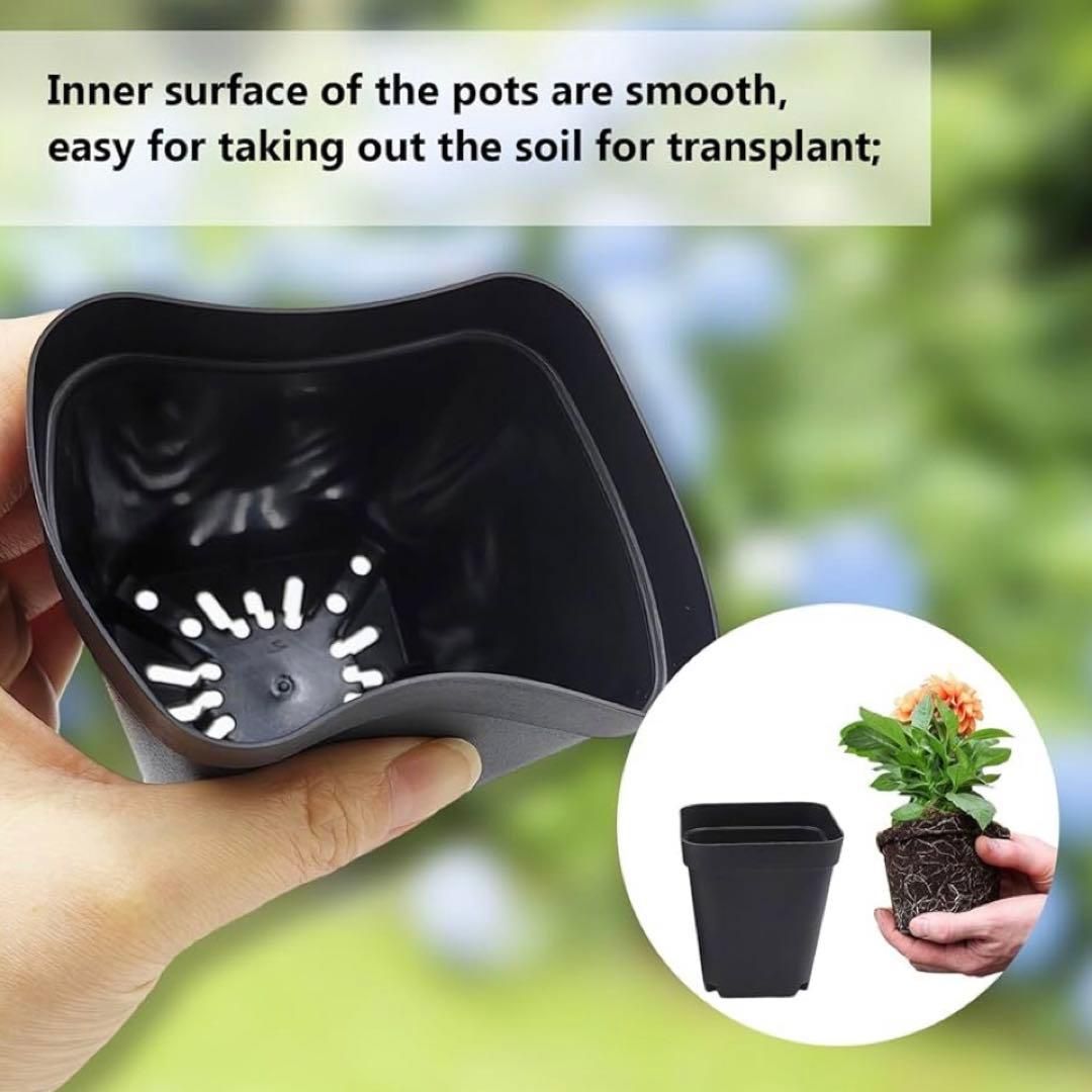 正方形 育苗ポット グリーン 100個 - メルカリ