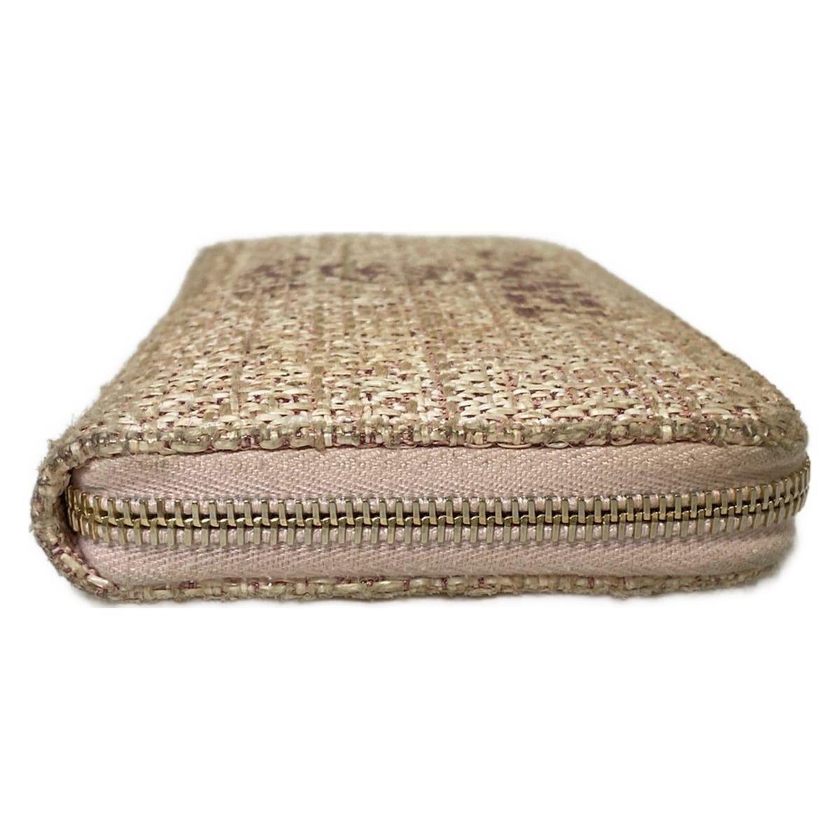  CHANEL シャネル 長財布 ドーヴィルライン ライトピンク アイボリー ラウンドファスナー その他 小物