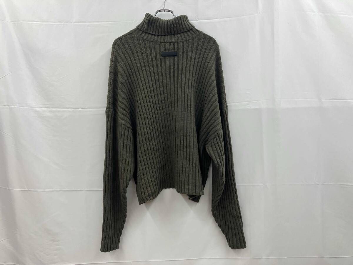 ESSENTIALS グレー オーバーサイズ ニット ESSENTIALS エッセンシャルズ ハイネックニット オーバーサイズ S