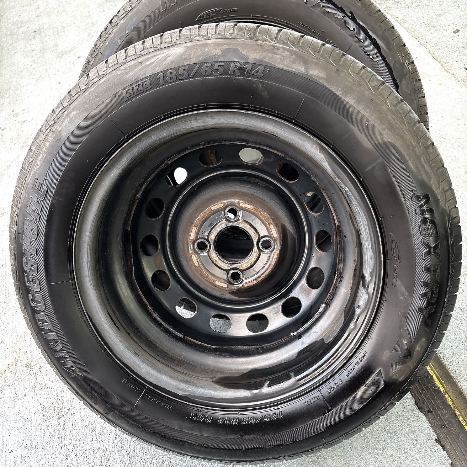  185 65 R 14 ホイールタイヤセット モビリオ フリードなどに 14インチ タイヤ ホイールセット