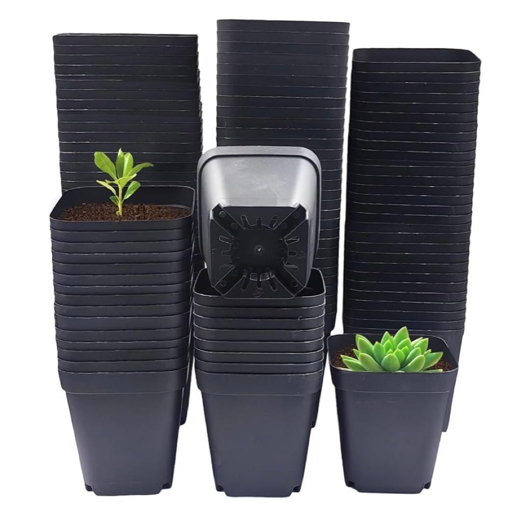 正方形 育苗用ポット 120個 グリーンカラー - メルカリ