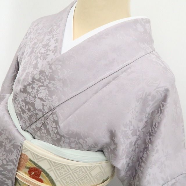 ❁tomihisa❁新品 銀通し 着物 正絹 仕付け糸付 トールサイズ”迷ったら