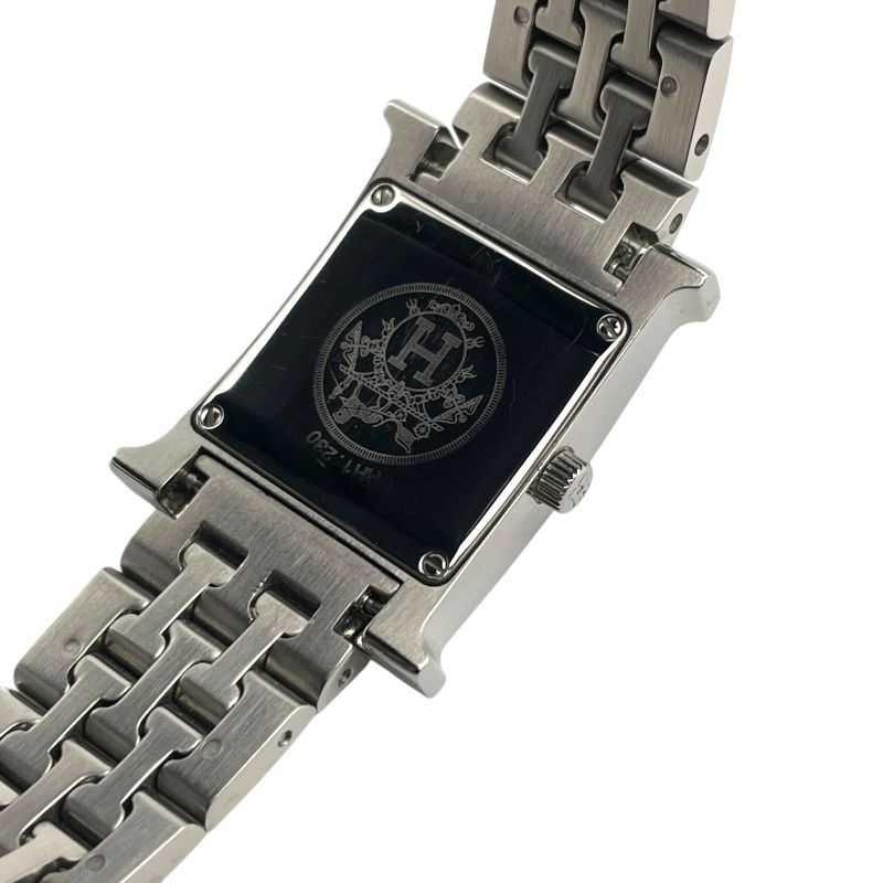 エルメス HERMES Hウォッチ ホワイトシェル HH 1.230 ホワイト SS クオーツ レディース 腕時計