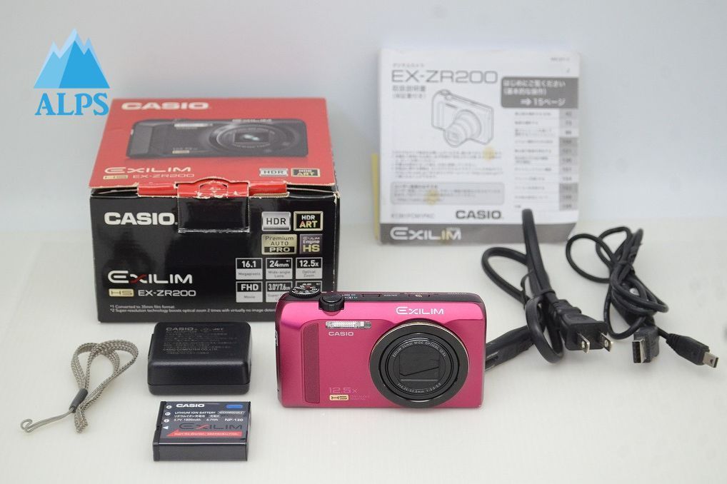 美品 CASIO カシオ HIGH SPEED EXILIM EX-ZR200 コンパクトデジタル