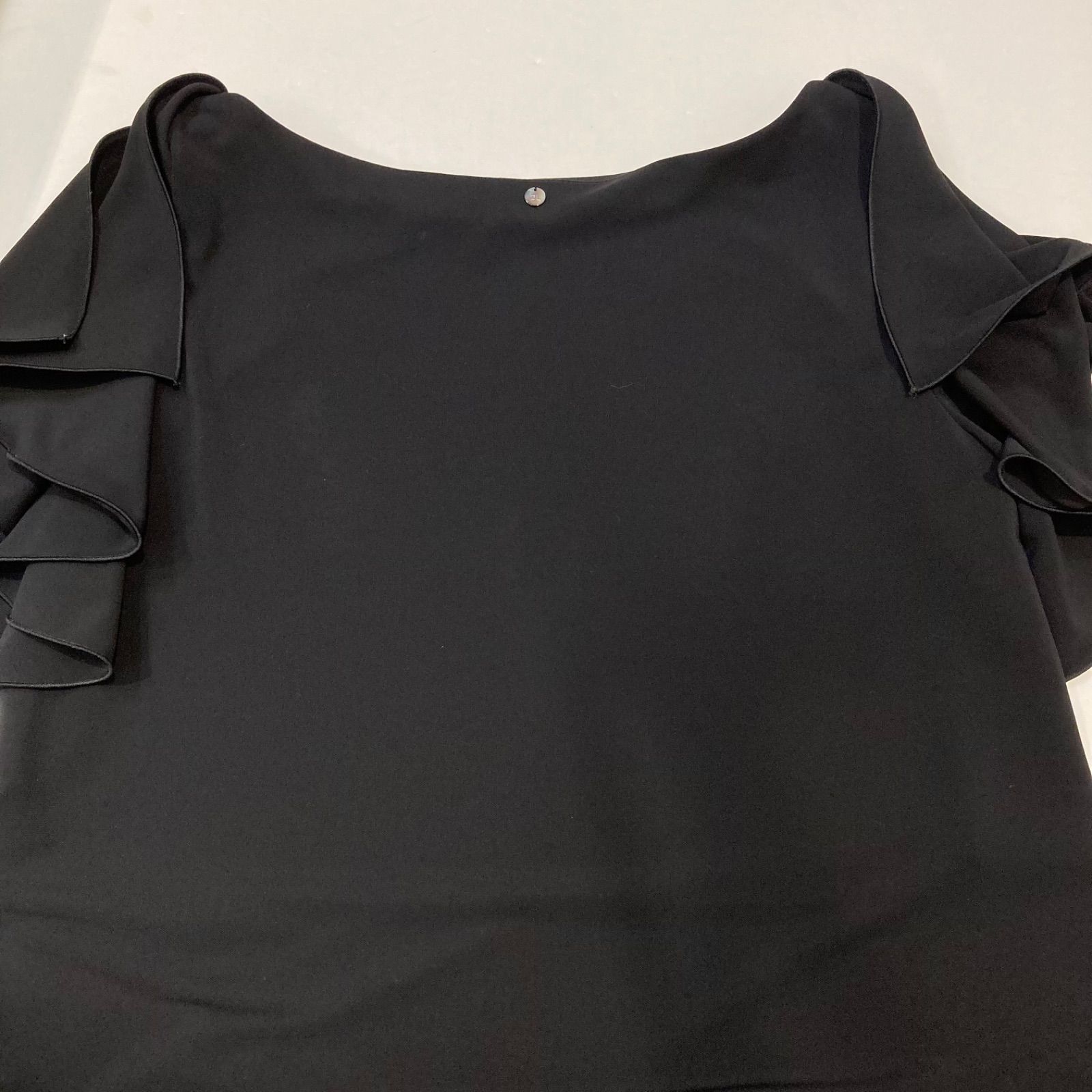 美品 DAISY LIN デイジー リン フリルワンピース 黒 ブラック サイズ40