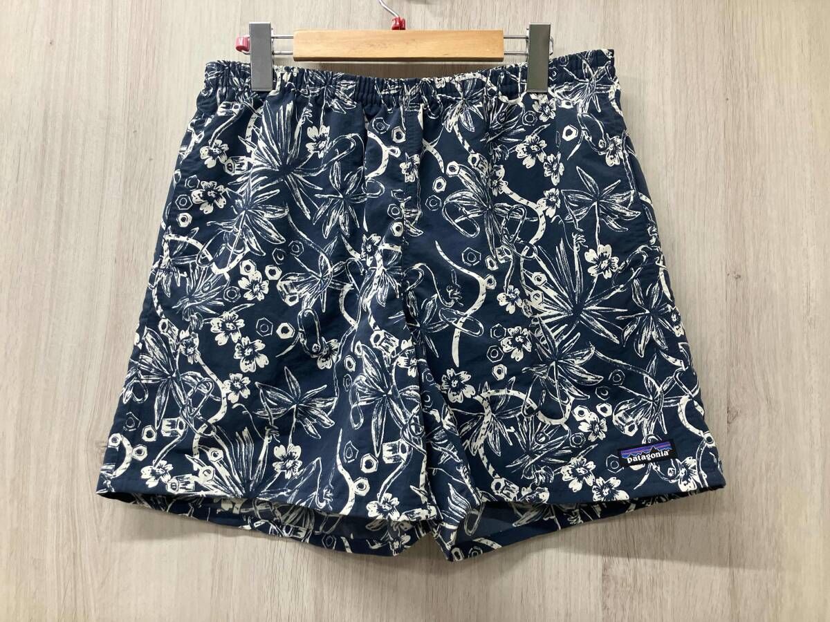 Patagonia パタゴニア ハーフパンツ Baggies Shorts 5 inch サイズM ネイビー×ホワイト