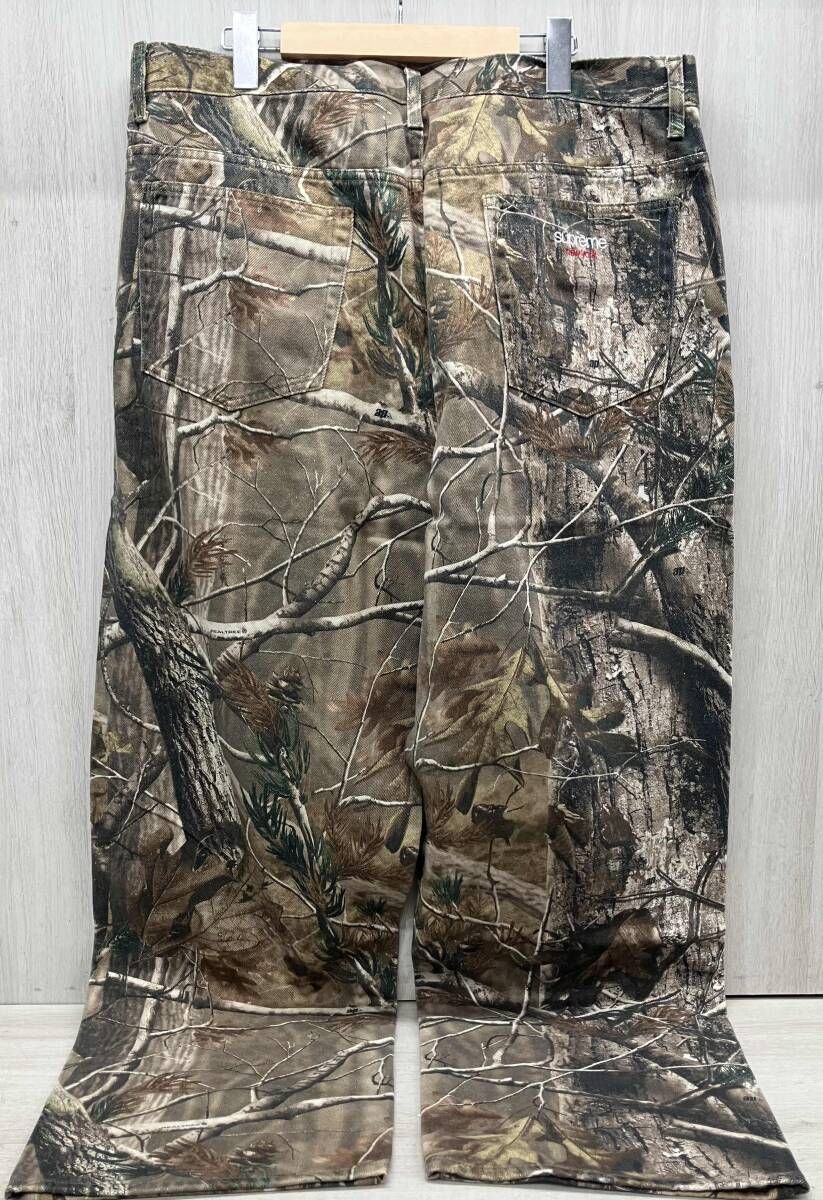 通年 Supreme シュプリーム ジーンズ Baggy Jeans Realtree camo 迷彩 サイズ36 カーキ系