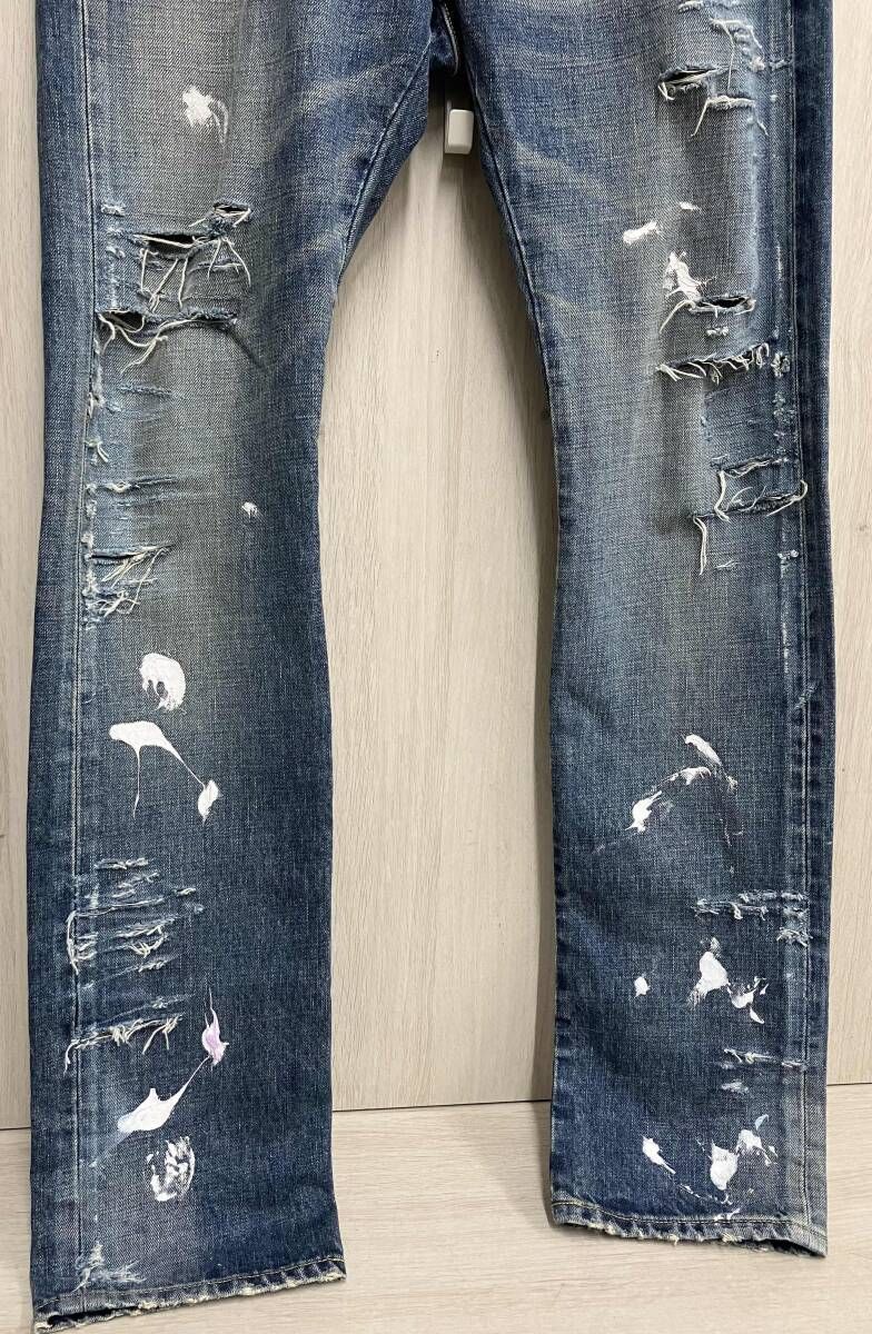 CVTVLIST カタリスト ペイント ダメージデニムパンツ サイズ0